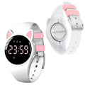 Kids Fitness Tracker Pedometer Watch No App/Bluetooth20-Day Battery Life Rechargeable Watch IP68 Waterproof Digital Watch for Girls Boys Fitness Watch with Alarm Clock Step/Distance/Calorie Counter