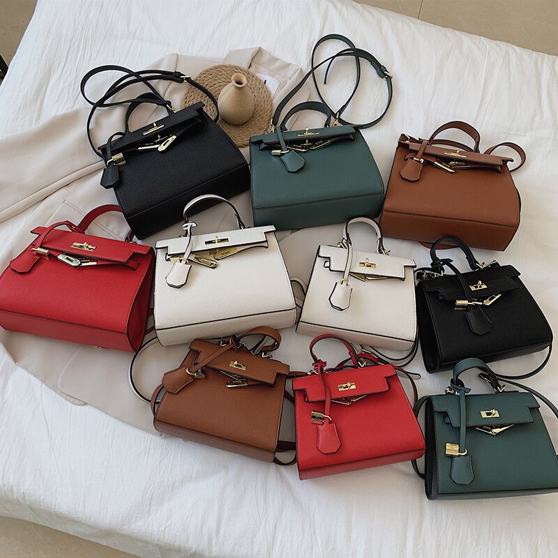 Elegant Solid Color Palm Bag